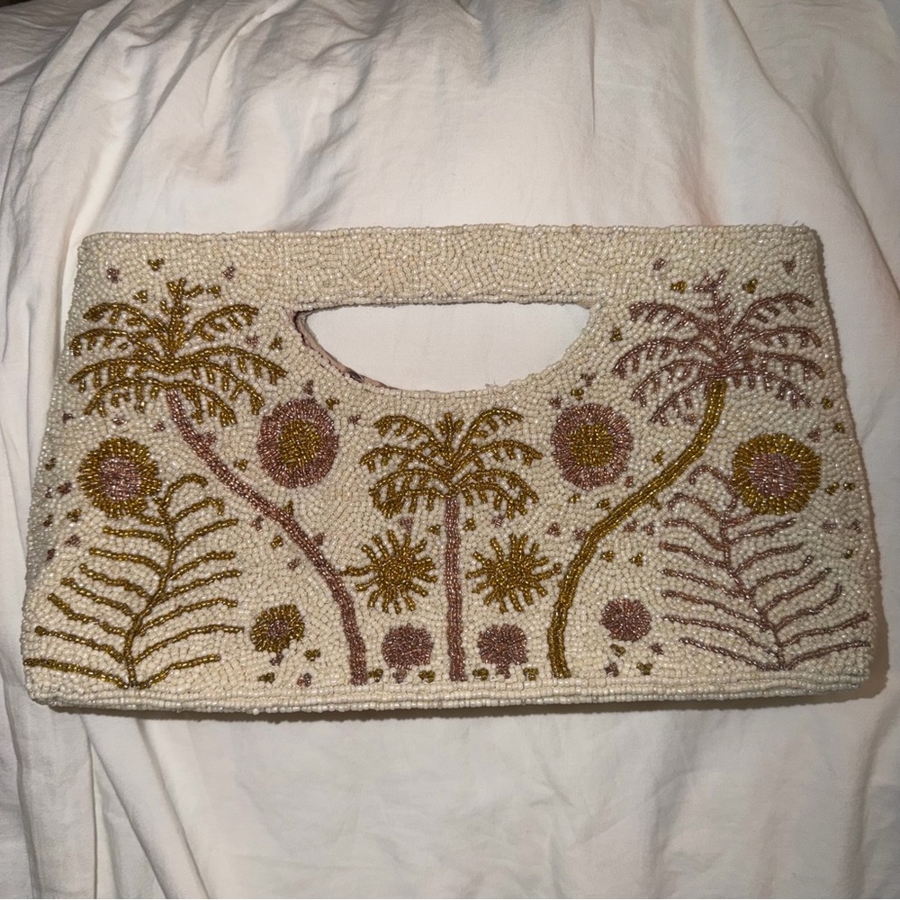 America & Beyond Beaded Bag